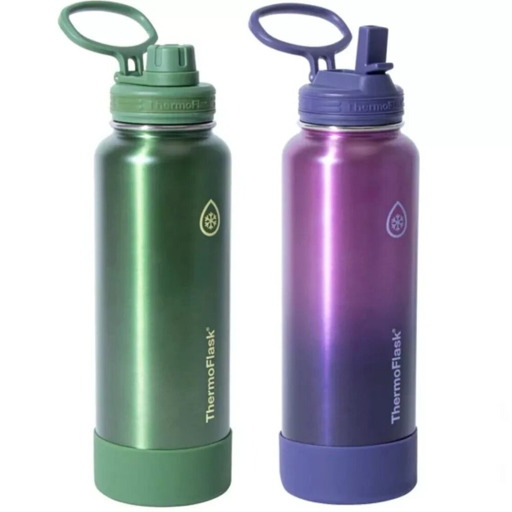 ThermoFlask 40oz. Insulated Stainless Steel, 2-pack NEW